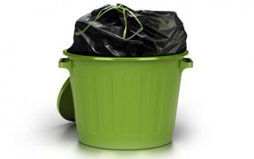 خطوات لتعقيم وتنظيف سلة القمامة